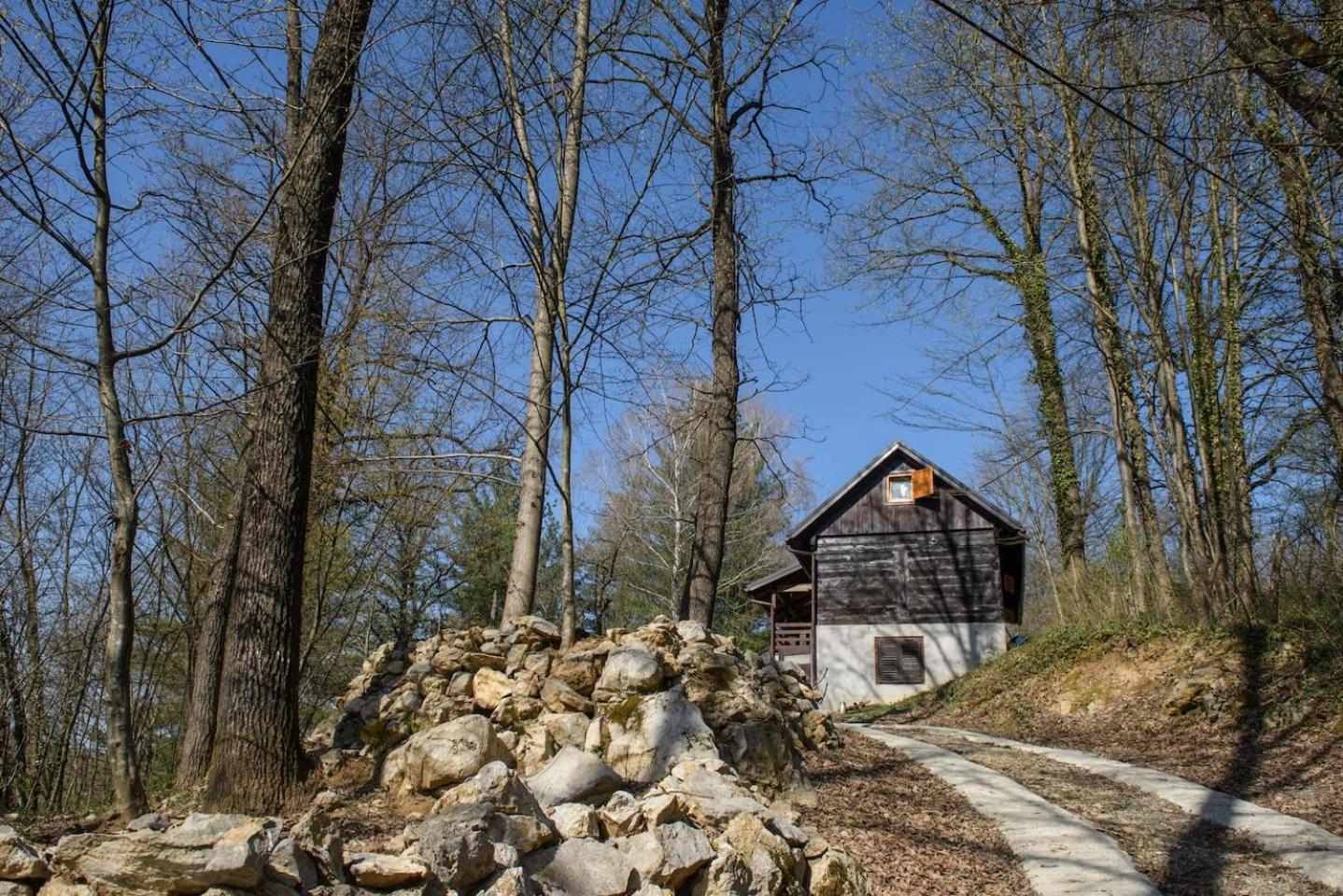 Wooden House Near The River Kupa Kamanje Exteriör bild
