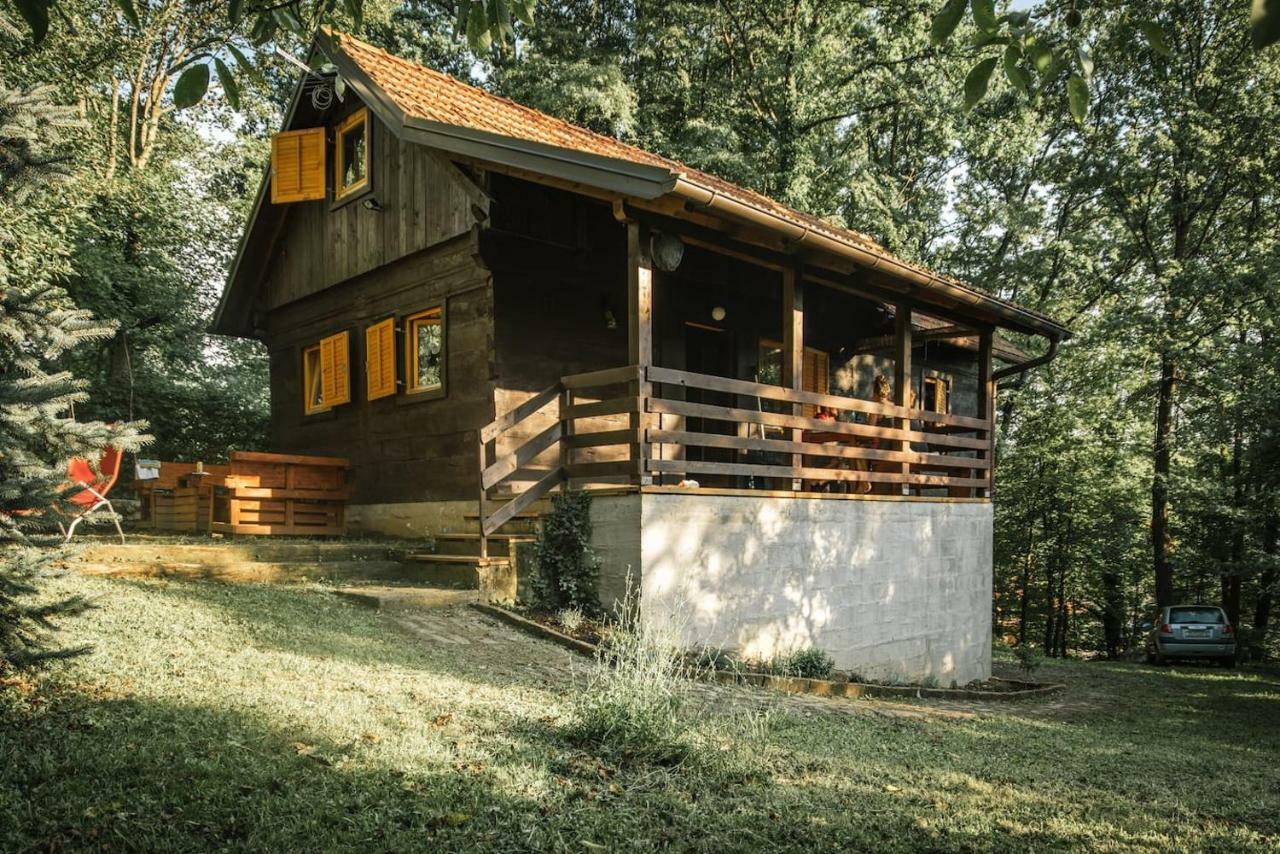 Wooden House Near The River Kupa Kamanje Exteriör bild